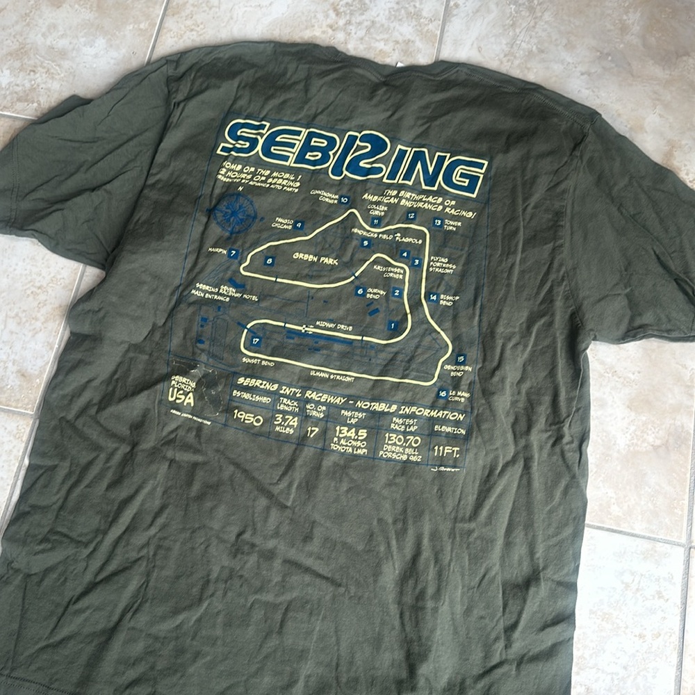 IMSA Sebring international raceway track t shirt large men’s Motorsport - Picture 11 of 11